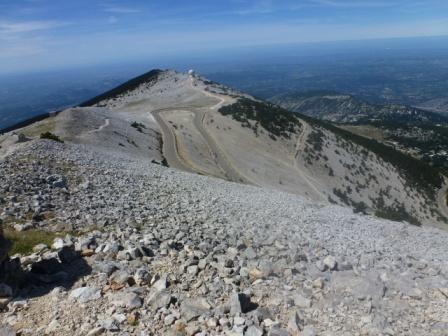 Pohled z větrné hory Mount Ventoux